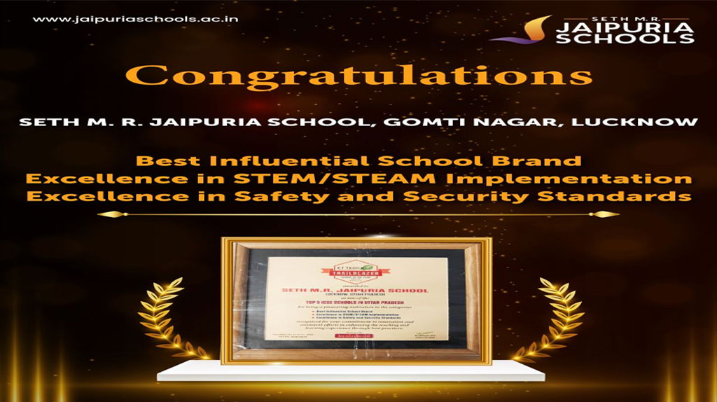 Proud moment for the Seth M. R. Jaipuria Schools family